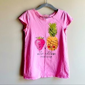Garnet Hill Kids Strawberry Pineapple Friend’s Sparkle Tee